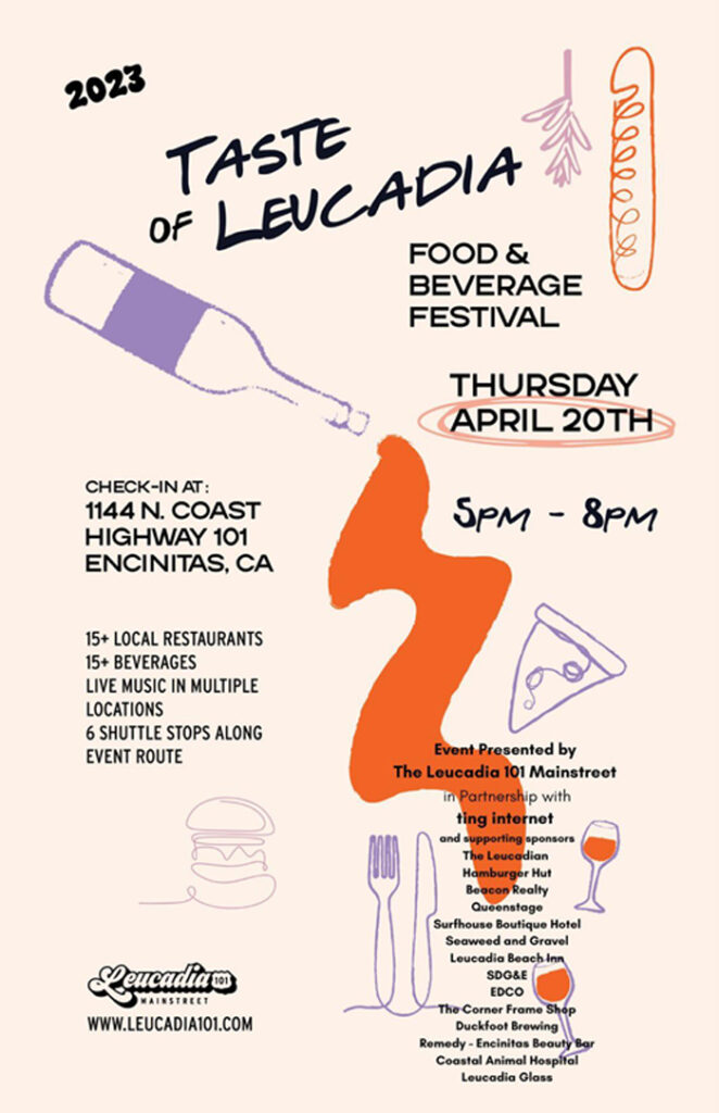Taste of Leucadia 2023 Food and Beverage Festival Corner Frame Shop
